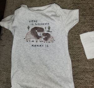 Carter's Light Gray Baby Onesie